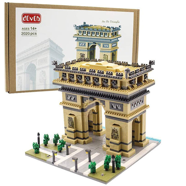 dOvOb Arc De Triomphe Building Blocks (1626 Piece)，Famous Architectural Model Toys Gifts for Kid and Adult