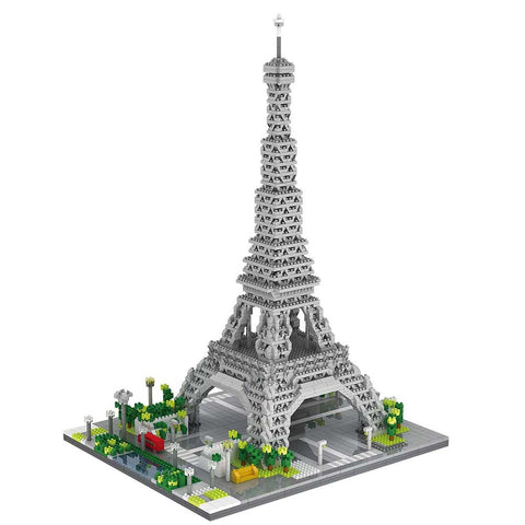dOvOb Architecture Eiffel Tower Micro Blocks Set, 3369 Pieces Mini Bricks 3D Puzzle Toy, Gift for Adults and Kids