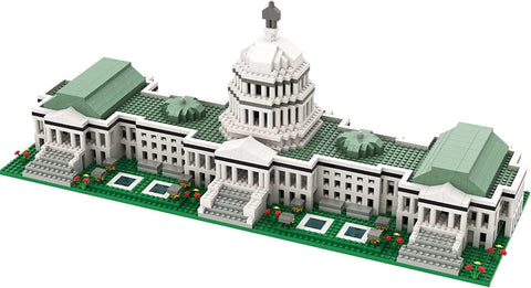 dOvOb Micro Mini Blocks United States Capitol Building Set, 2888 Pieces Bricks, 3D Puzzle Collection Model Kit as Gift for Adults or Kids