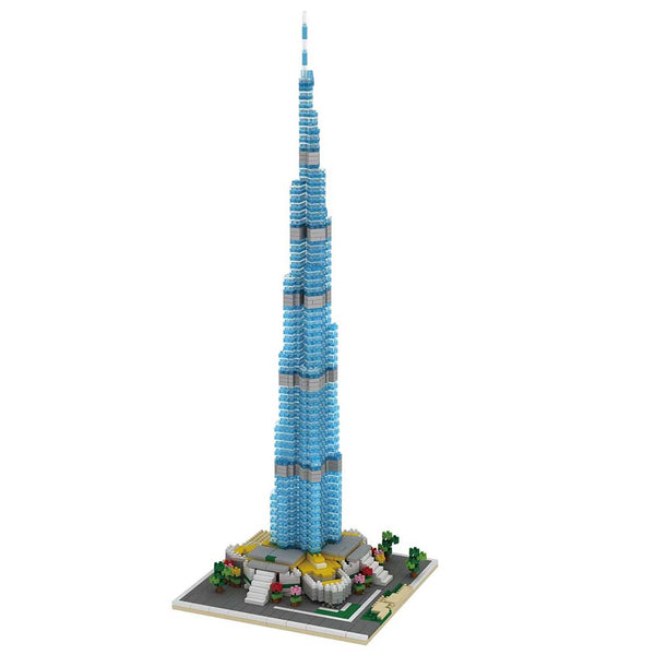 dOvOb Architecture Burj Khalifa Micro Blocks Set, Dubai Landmarks 3D Puzzle Toy, 1681 Pieces Mini Bricks, Gift for Adults and Kids
