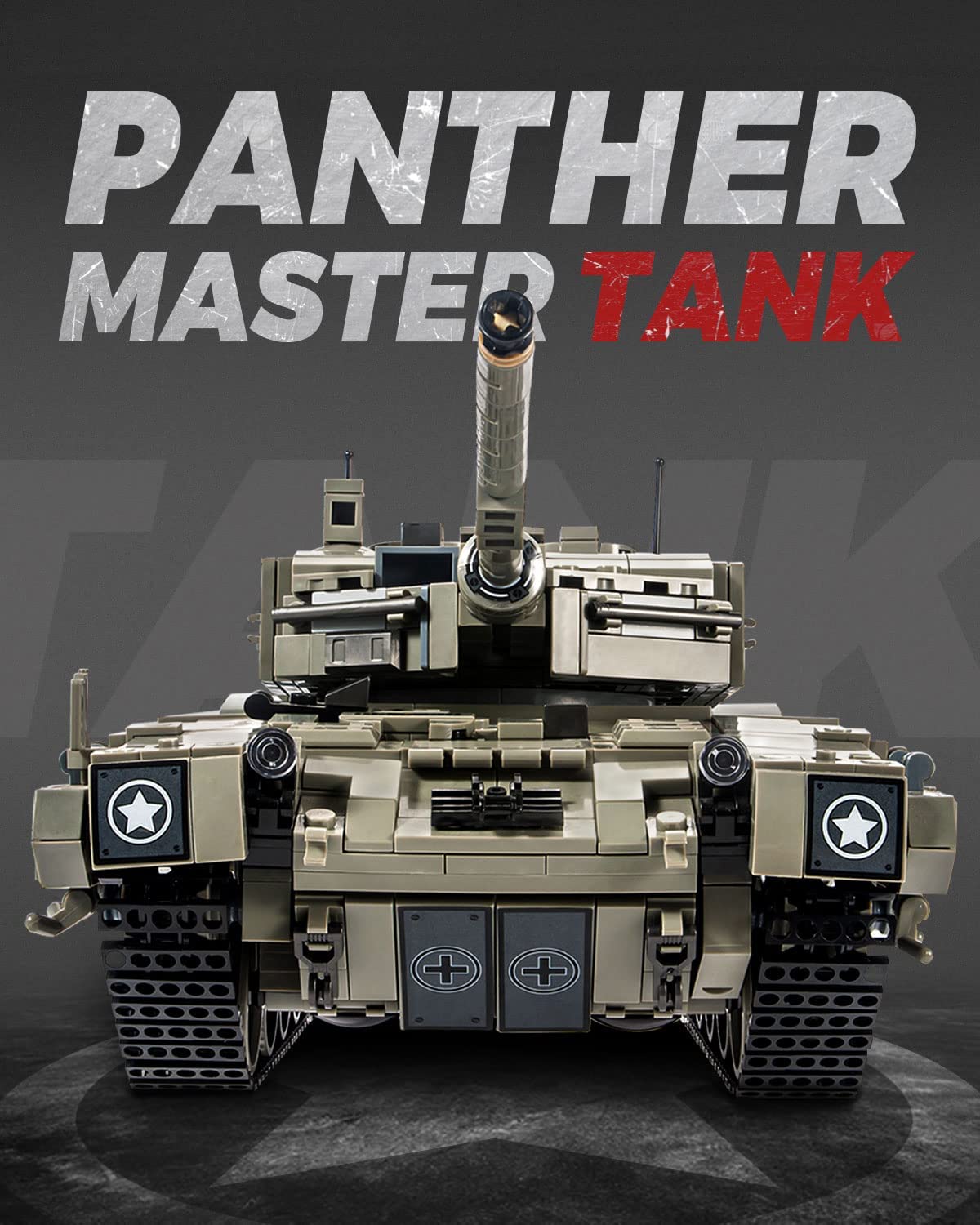 dOvOb Military Leopard 2A4 Tank Building Blocks Set, 1747 Pieces Bricks, Army Toys as Gift for Kids or Adult