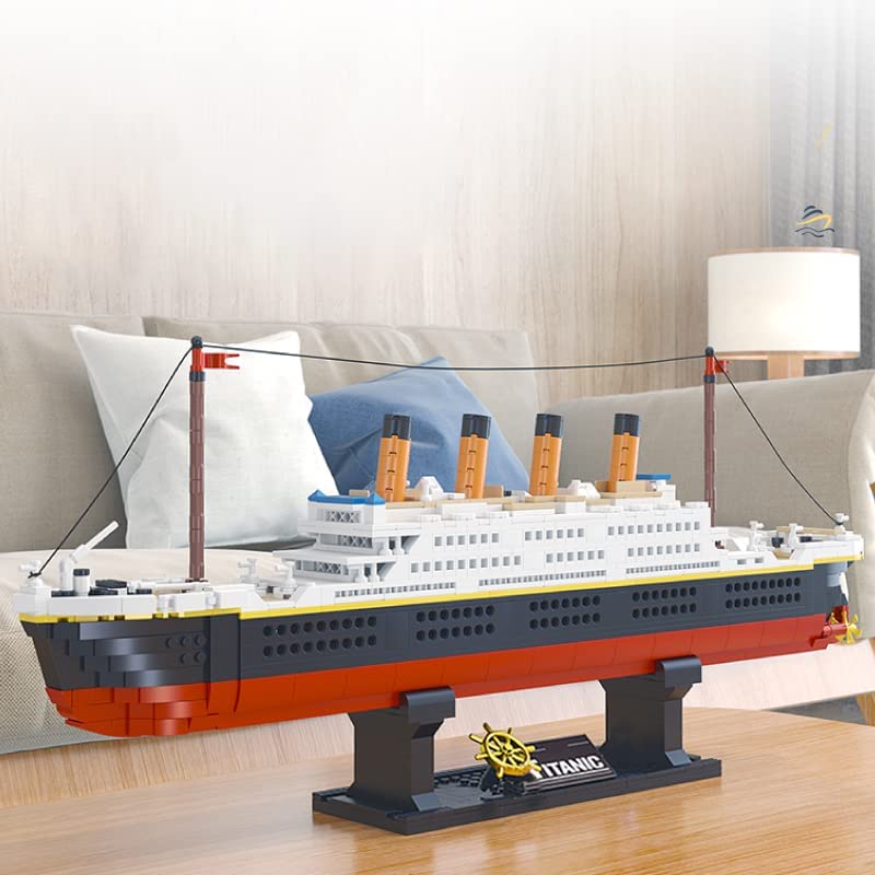 dOvOb Mini Blocks Titanic Building Set, 1288 Pieces Mini Bricks, Toys Gift for Adults and Kids