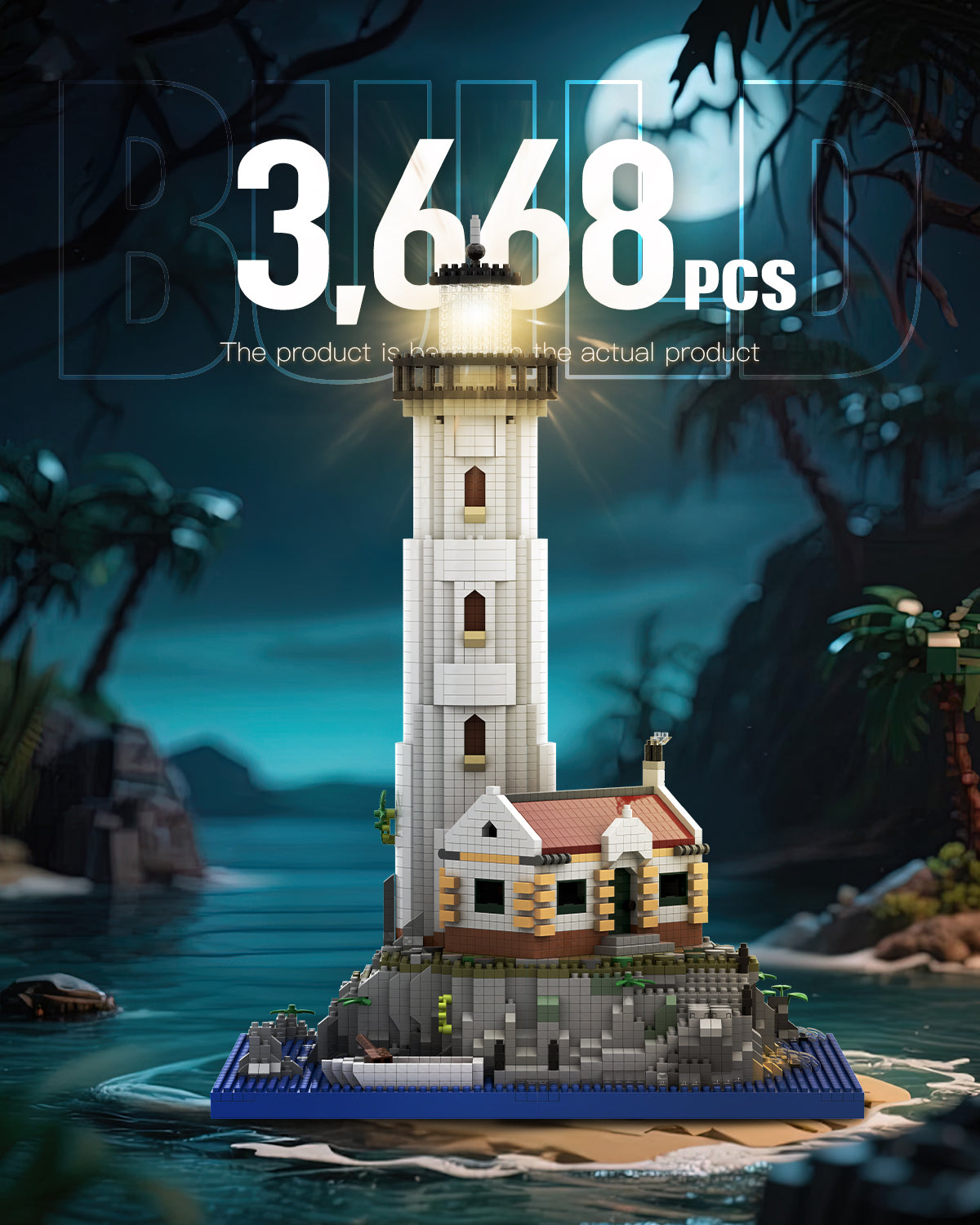 Architectural Light House Micro Mini Building Set