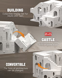 Architectural Transformable White Castle Building Blocks Set