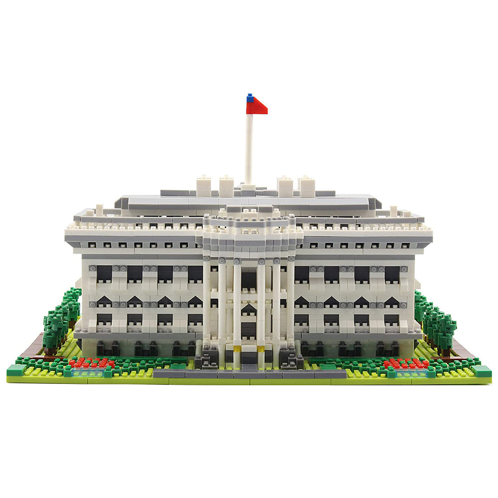 dOvOb Architecture White House Micro Mini Blocks (2021PCS) - 3D Puzzle Building Blocks Set Toys for Kids or Adult