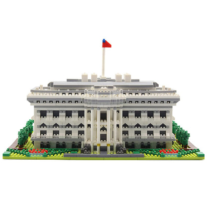 dOvOb Architecture White House Micro Mini Blocks (2021PCS) - 3D Puzzle Building Blocks Set Toys for Kids or Adult