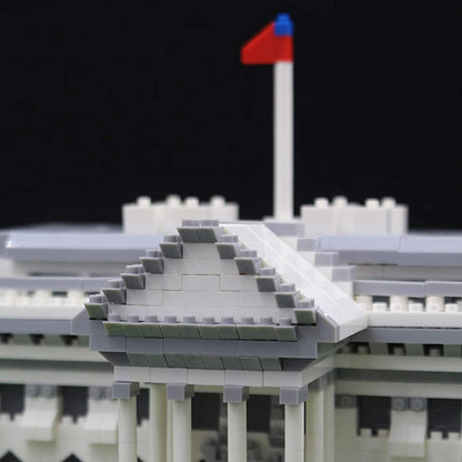 dOvOb Architecture White House Micro Mini Blocks (2021PCS) - 3D Puzzle Building Blocks Set Toys for Kids or Adult