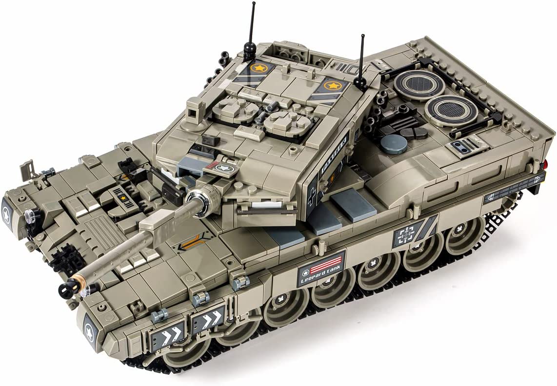 dOvOb Military Leopard 2A4 Tank Building Blocks Set, 1747 Pieces Bricks, Army Toys as Gift for Kids or Adult