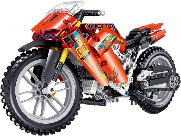 dOvOb Motorcycle Building Blocks Set, 496 Pieces Bricks, Compatible with Major Brands