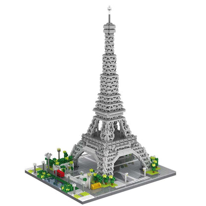 dOvOb Architecture Eiffel Tower Micro Blocks Set, 3369 Pieces Mini Bricks 3D Puzzle Toy, Gift for Adults and Kids