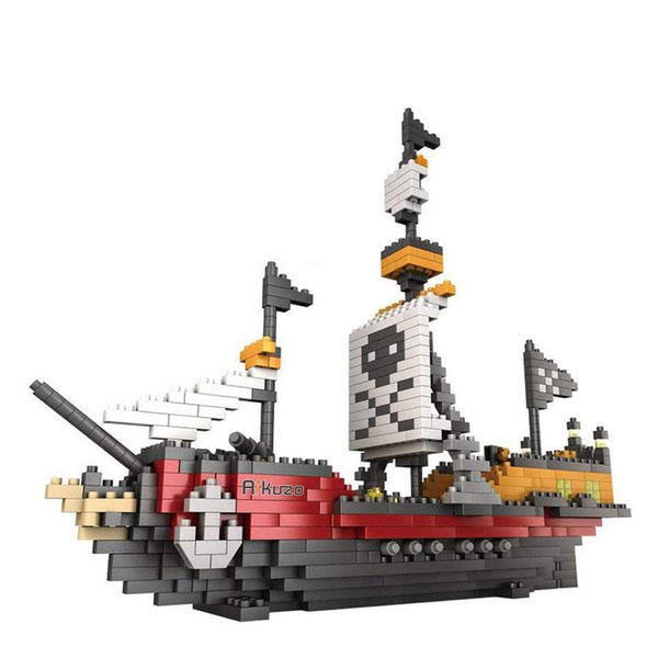 dOvOb Pirate Ship Model Nano Micro Building Block Set DIY Toys 780pcs
