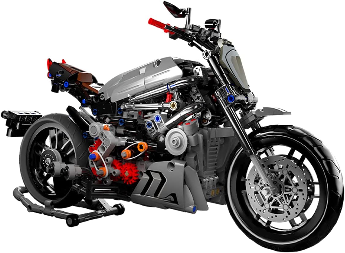 dOvOb Motorcycle Building Blocks Set, 827 Pieces Bricks, Compatible with Major Brands