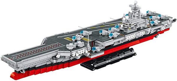 dOvOb Military Aircraft Carrier USS Model Building Blocks Kit, 1969 Pieces Bricks, STEM Toys for Kits or Adult