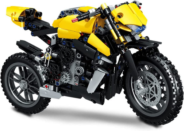 dOvOb Racing Motorcycle Model Building Blocks Set, 670 Pieces Bricks, Compatible with Major Brands
