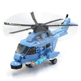 dOvOb Z-18 Utility Helicopter Building Bricks Set with 2 Figure, 375 Pieces Build Blocks Toy Gift for Kid and Adult