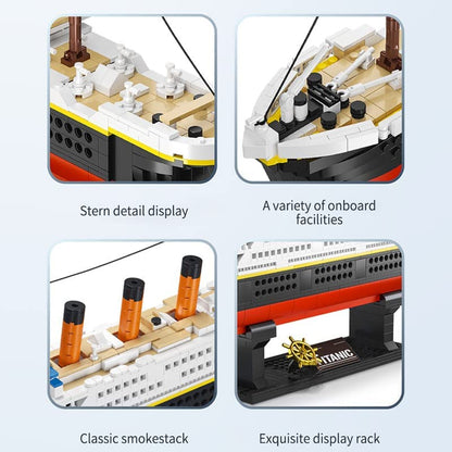 dOvOb Mini Blocks Titanic Building Set, 1288 Pieces Mini Bricks, Toys Gift for Adults and Kids