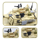 dOvOb Armed Tanks Building Blocks (923 PCS),Model Toys Gifts for Kid and Adult
