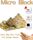 dovob Architecture Pyramid of Khufu Micro Block Building Set 3D Puzzle Toy (1456 pcs) Gift for Adults and Kids