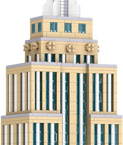 dOvOb Architecture Empire State Building Micro Blocks Set（3819PCS） - World Famous Architectural Model Toys Gifts for Kid and Adult