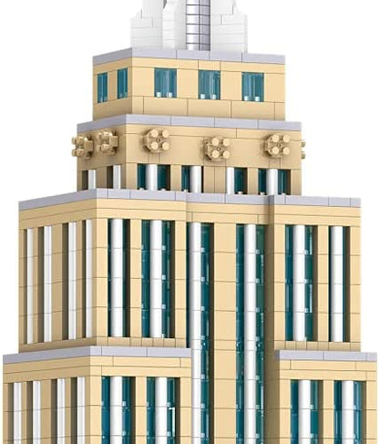 dOvOb Architecture Empire State Building Micro Blocks Set（3819PCS） - World Famous Architectural Model Toys Gifts for Kid and Adult