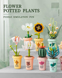 dOvOb Decor Flower Potted Plants Building Blocks Set as Gift for Adult or Kids, Build a Plant Display Piece for The Home or Office (500 Pieces)