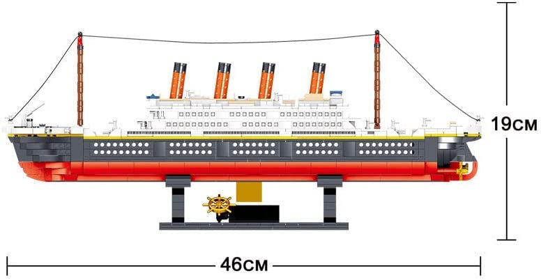 dOvOb Mini Blocks Titanic Building Set, 1288 Pieces Mini Bricks, Toys Gift for Adults and Kids