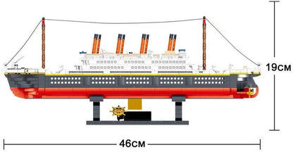 dOvOb Mini Blocks Titanic Building Set, 1288 Pieces Mini Bricks, Toys Gift for Adults and Kids