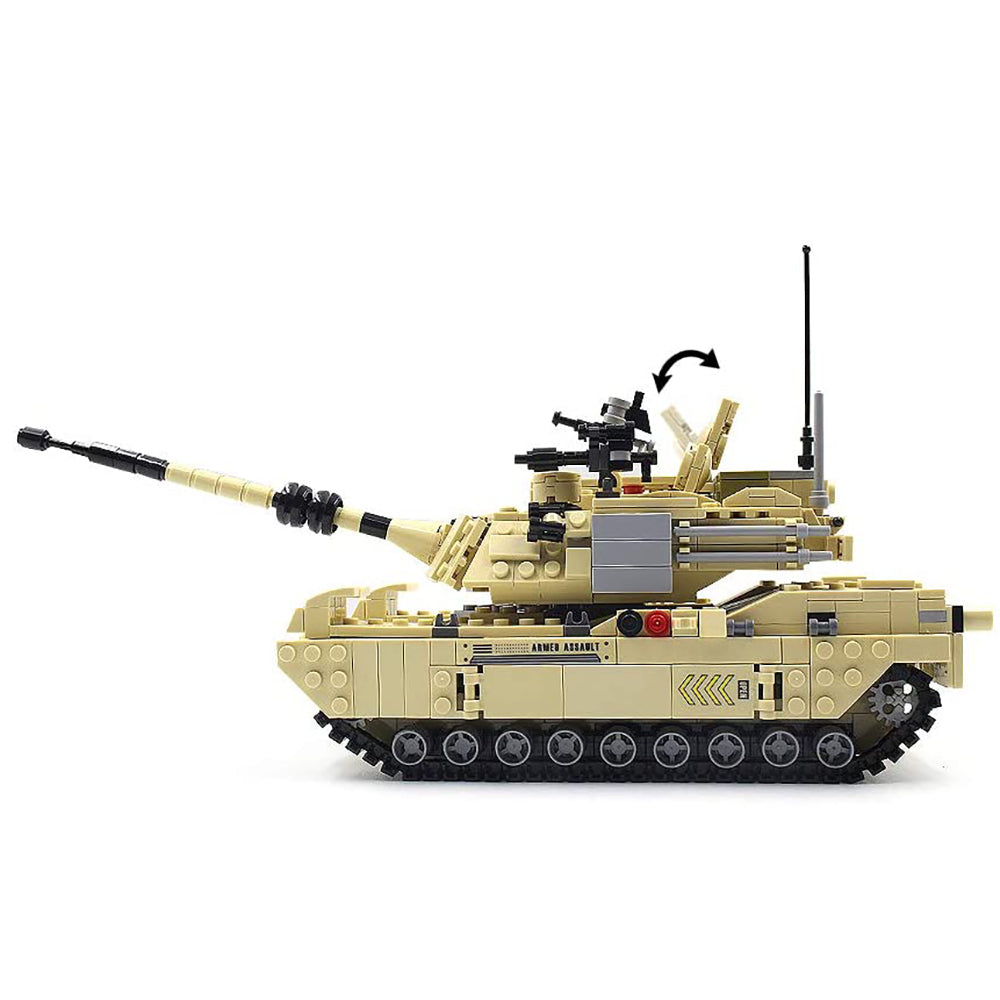 dOvOb Armed Tanks Building Blocks (923 PCS),Model Toys Gifts for Kid and Adult