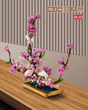 dOvOb Decor Lilac Bonsai Plant Building Blocks Set, Flower Bouquet Model Toys as Gift for Adult, Idea Display Pieces for The Home or Office(974 Pieces)