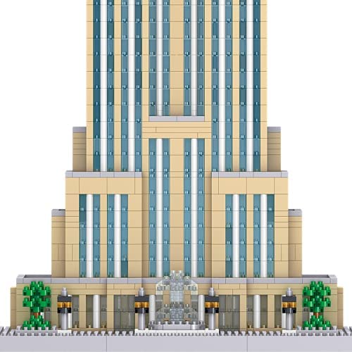 dOvOb Architecture Empire State Building Micro Blocks Set（3819PCS） - World Famous Architectural Model Toys Gifts for Kid and Adult