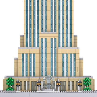 dOvOb Architecture Empire State Building Micro Blocks Set（3819PCS） - World Famous Architectural Model Toys Gifts for Kid and Adult