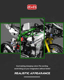 dOvOb Motorcycle Building Blocks Set, 858 Pieces Bricks, Compatible with Major Brands