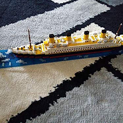 dOvOb Micro Mini Blocks Titanic Model Building Set with 2 Figure, 1872 Piece Mini Bricks Toy, Gift for Adults and Kids