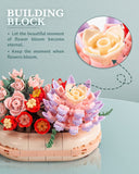 dOvOb Decor Flower Potted Plants Building Set for Adult, Build a Flower Display Piece for The Home or Office (883 Pieces)