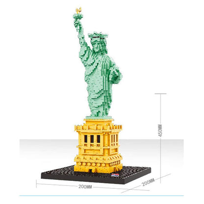 dOvOb Statue of Liberty Nano Blocks Building Set (2510PCS) - Architectural Model Toys