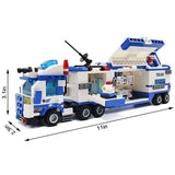 Roll over image to zoom in dOvOb City Police Mobile Command Center Truck Building Blocks Car(825 PCS) Model Toys Gifts for Kid and Adult