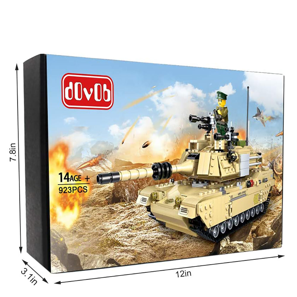 dOvOb Armed Tanks Building Blocks (923 PCS),Model Toys Gifts for Kid and Adult