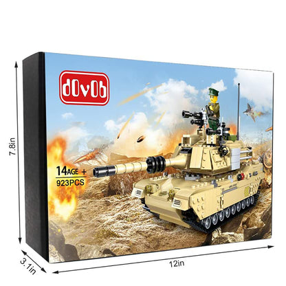 dOvOb Armed Tanks Building Blocks (923 PCS),Model Toys Gifts for Kid and Adult
