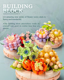 dOvOb Decor Flower Potted Plants Building Set for Adult, Build a Flower Display Piece for The Home or Office (883 Pieces)